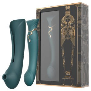 Zalo Queen Set G-spot Pulse Wave-jewel Green