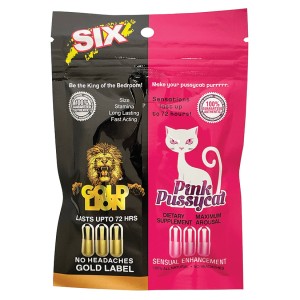 His & Hers Pink Pussycat/gold Lion 6 C...
