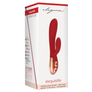 Elegance Exquisite Heating G-spot Vibrator-red 7.75
