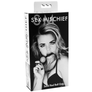 Sex And Mischief Solid Ball Gag Red