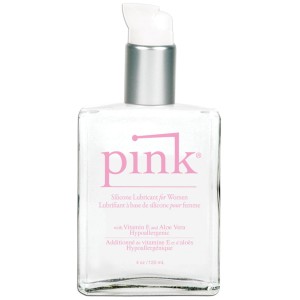 Pink Silicone Lubricant For Women Glass Bottle 4oz