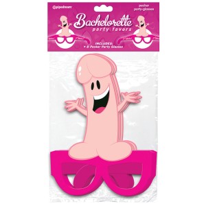 Bachelorette Party Favors Party Pecker Glasses  8 Count