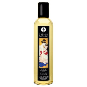 Shunga Seduction Massage Oil-midnight Flower 8oz