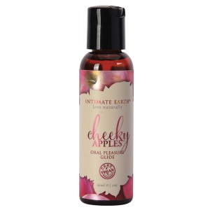 Intimate Earth Oral Pleasure Glide-cheeky Apples 2oz