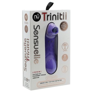 Sensuelle Trinitii 3-in-1 Suction Tongue-ultra Violet