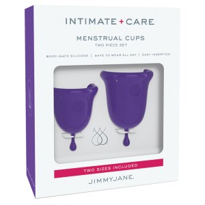 Jimmyjane Intimate Care Menstrual Cups-purple