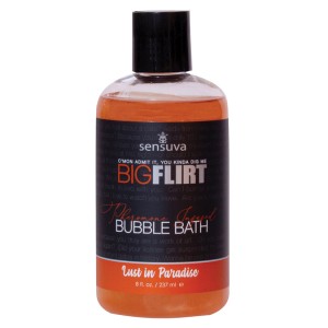 Sensuva Big Flirt Pheromone Bubble Bath-lust In Paradise 8oz