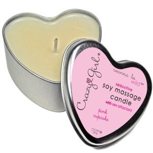 Crazy Girl Massage Candle-pink Cupcake 4oz