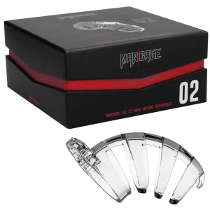 Mancage Model 2 Chastity 3.5 Inch Cock Cage Transparent