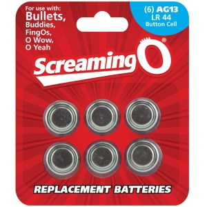Screaming O Batteries Lr44-cell (6 Pack)