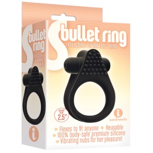 The 9s S Bullet Ring Black