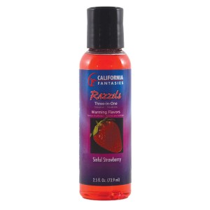Razzels Warming Lubricant Sinful Strawberry 2 Oz. Bottle