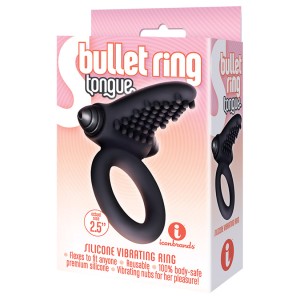 The 9s Bullet Ring Tongue-black