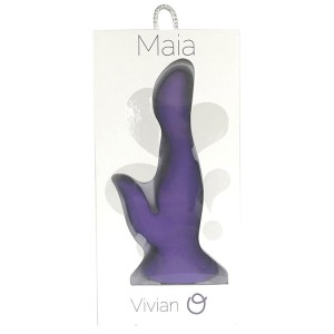Maia Vivian Rechargable Dual Vibrator-neon Purple 7