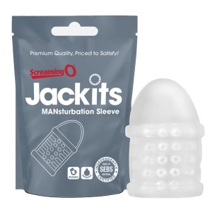 Jackits Mansturbation Sleeve 12 Count Pop Box  Display Clear