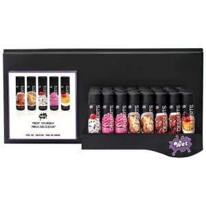 Wet Flavored (right) Slat Wall Shelf Display (40) Assorted 3oz