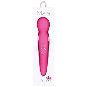 Maia Zoe Twisty Rechargeable Vibrating Wand-pink