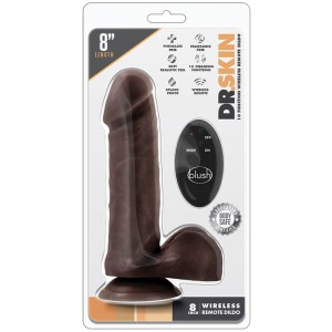 Dr. Skin 10 Function Wireless Remote Dildo-chocolate 8