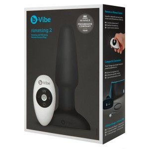 B-vibe Rimming Plug 2-black