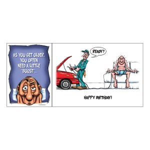 Greeting Card B-day As You Get Older Often Need A Little Boost