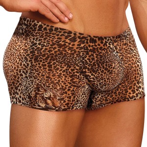 Male Power Animal Pouch Short-leopard Large