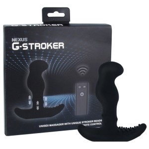 Nexus G Stroker Unisex Massager With Stroker Beads-black