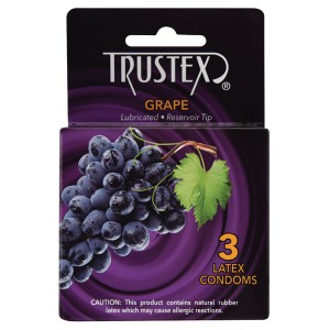 Trustex Flavored Condom-grape (3 Pack)