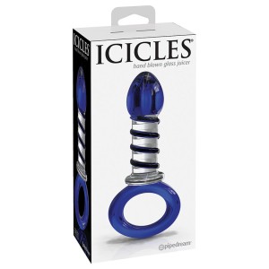 Icicles No.81 Plug With Handle-blue Swirl 6.25