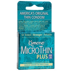 Kimono Microthin Plus Aqua Lube (3 Pack)