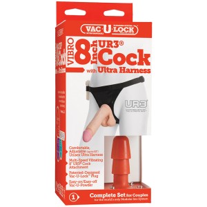 Vac-u-lock-ultraskyn Cock Vibro W/ultra Harness 8