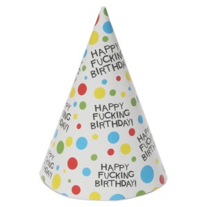Happy F*ucking Birthday-party Hats (8 Pack)