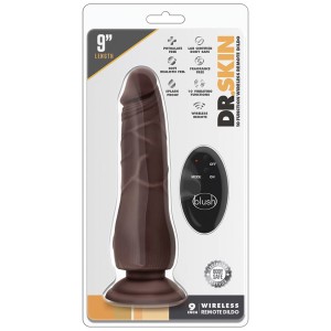 Dr. Skin 10 Function Wireless Remote Dildo-chocolate 9
