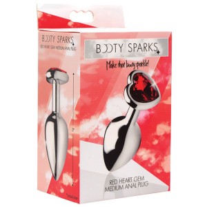 Red Heart Gem Anal Plug Medium