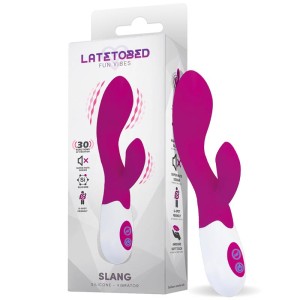 Slang Vibe With Stimulator Usb Silicone