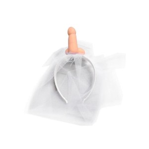 Veil Headband With A Penis