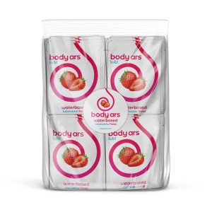 Single-dose Water-based Lubricant Gel Acid Strawberry 100 X 4ml