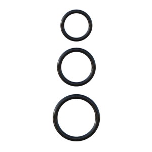 Fantasy C-ringz Silicone 3-ring Stamina Set Black