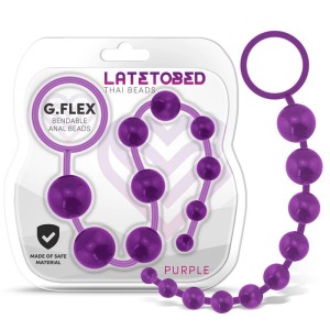 G.flex Bendable Thai Anal Beads Purple