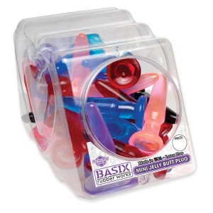 Basix Rubber Works Mini Butt Plug Display