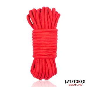 Bondage Cotton Rope 5 M Red