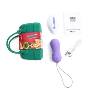 Motion Love Balls Vibrating Egg With Remote Control Jivy Purple