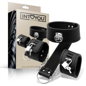 Collar With Handcuffs Set Vegan Leather