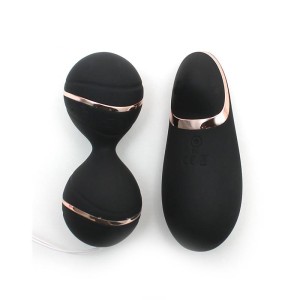 Vibrating Lay-on Kegelball Set Ibiza Black