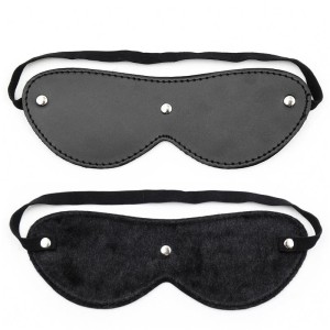 Fur Blindfold With 3 Rivets