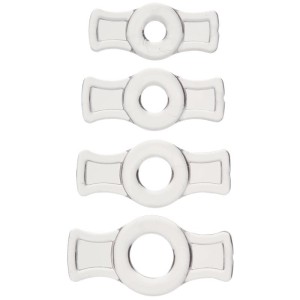 Elastic Cockring Set Of 4 Clear