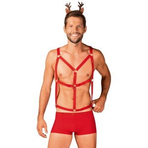 Mr Reindy Shorts, Harness And Headband Set