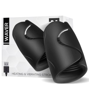 Waver Male Masturbator Heat And Vibration Function Flexible Usb Silicone