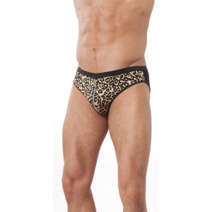 Slips With Zipper Leopard One Size