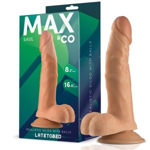 Saul Realistic Dildo With Testicles Flesh 8,25 21 Cm