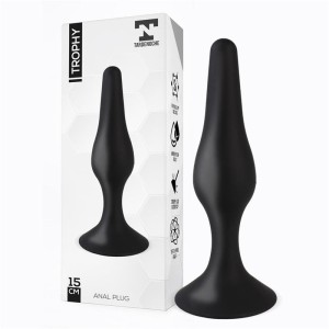 Trophy Anal Plug 15 Cm Silicone Black